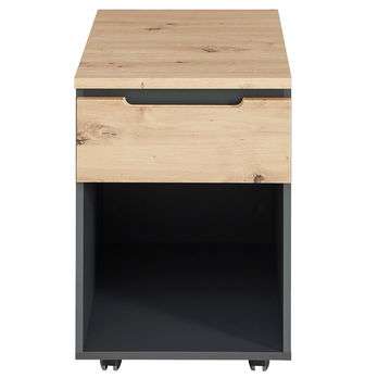 Kontejner MEMPHIS II dub artisan/grafitová, 1x zásuvka 2