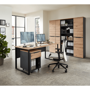 Psací stůl MEMPHIS II dub artisan/grafitová, šířka 170 cm 1