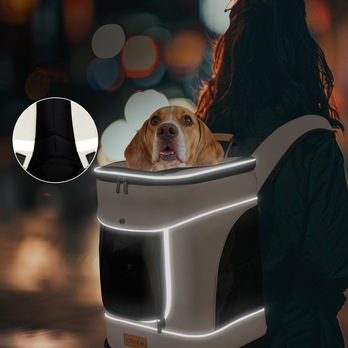 Batoh pro zvířata MEOW 1 krémová 1