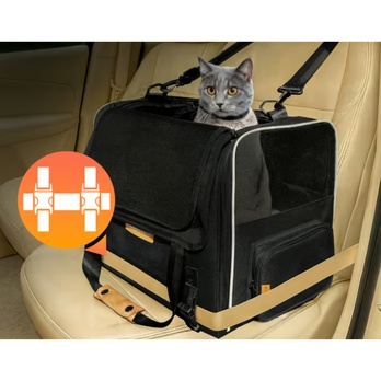 Taška na kočky MEOW 2 černá 3