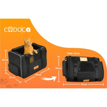 Taška na kočky MEOW 2 černá 4
