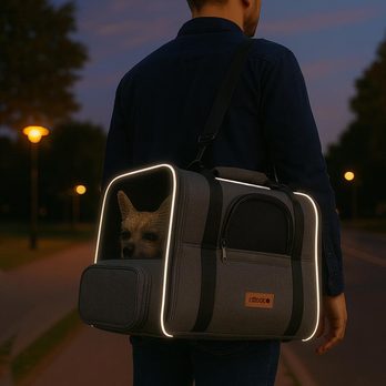 Taška na kočky MEOW 2 šedá 3