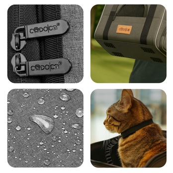 Taška na kočky MEOW 2 šedá 4