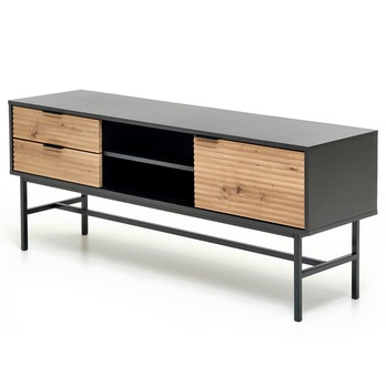 TV komoda MERONU dub artisan/černá 2