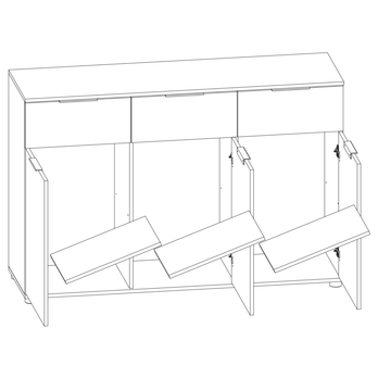 Komoda MERWIN dekor dub ribbeck/beton 1