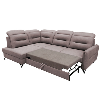 Sedací souprava MERYL levá, hnědá 1