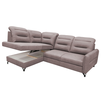 Sedací souprava MERYL levá, hnědá 2