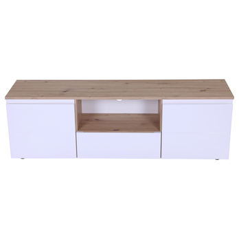 TV stolek MEZO 140 dub artisan/bílá 3