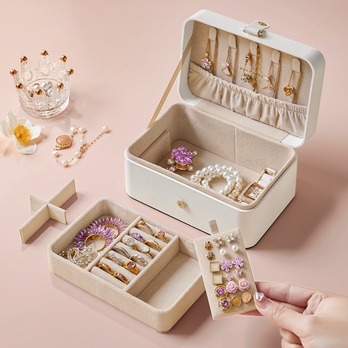 Cestovní šperkovnice MILA bílá 2
