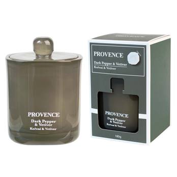 Vonná svíčka s víčkem MILA tmavý pepř a vetiver, 180 g 3
