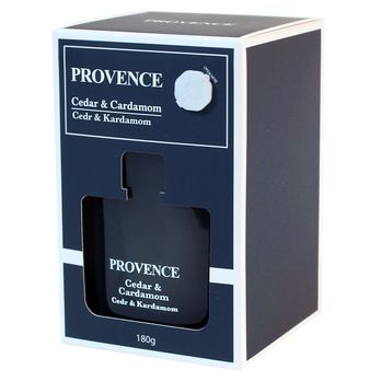 Vonná svíčka s víčkem MILA cedr a kardamom, 180 g 2