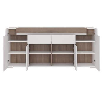Komoda MILANO 2 alpská bílá/dub sanremo 1