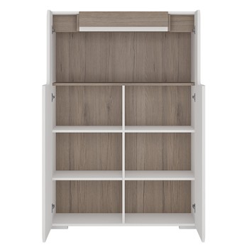 Komoda MILANO 3 alpská bílá/dub sanremo 2