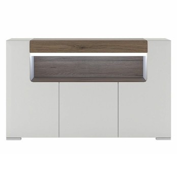 Komoda MILANO 4 alpská bílá/dub sanremo 3