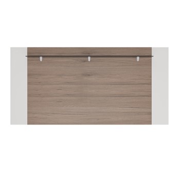 Nástěnný panel MILANO bílá vysoký lesk/dub san remo, šířka 190 cm 2