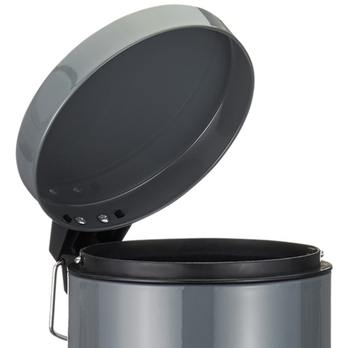 Odpadkový koš MILANO šedá/černá, 3 l 2