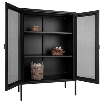 Vitrína MILBUERNI černá 2