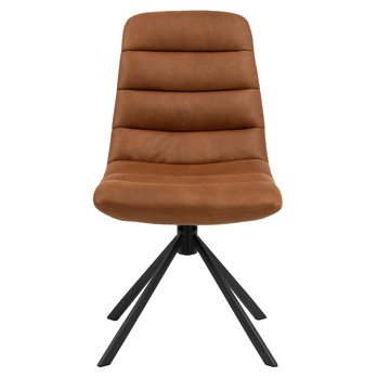 Jídelní židle MILFORD koňaková/matná černá 2