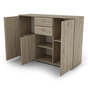 Komoda MILIS dub sonoma, šířka 108 cm 1