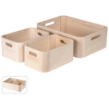 Úložný box MILLICENT světlá přírodní, šířka 24 cm 1