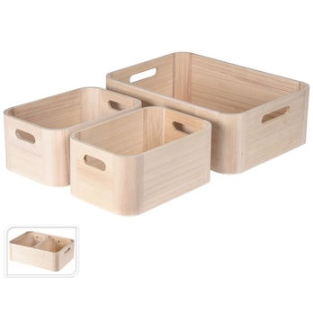Úložný box MILLICENT světlá přírodní, šířka 36 cm 1