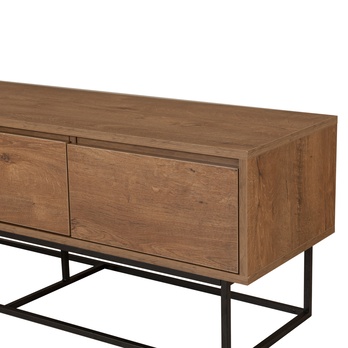 TV komoda MILO ořech/černá 3