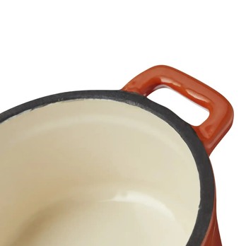 Litinový hrnec MINI OPUS oranžová, průměr 10 cm 4