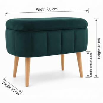 Taburet MINI OSLO 1 tmavě zelená 4