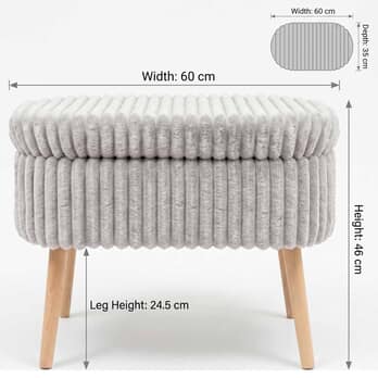 Taburet MINI OSLO 2 šedá 4