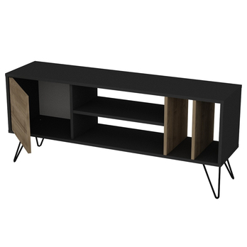 TV komoda MISTICO ořech/černá, šířka 140 cm 2