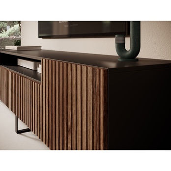 TV komoda MITCH 2 černá/dub 4