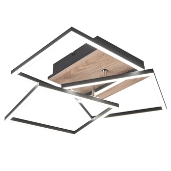 Stropní LED svítidlo MOBILE černá/přírodní 4