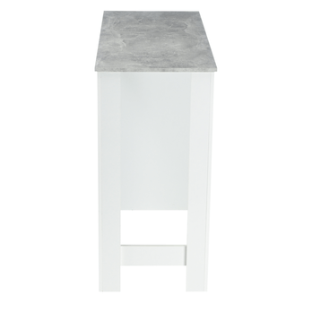 Barový stůl MOJITO beton/bílá 4
