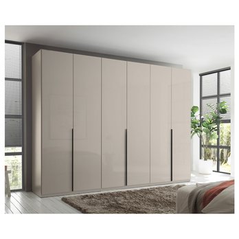 Šatní skříň MOLEO 2 kašmírová/kašmírová vysoký lesk 1