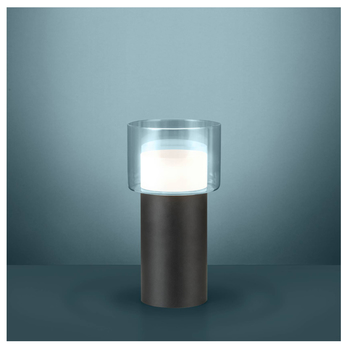 Stolní LED lampa MOLINEROS černá/bílá 1