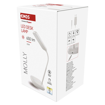 Stolní LED lampa MOLLY bílá 16