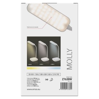 Stolní LED lampa MOLLY bílá 17