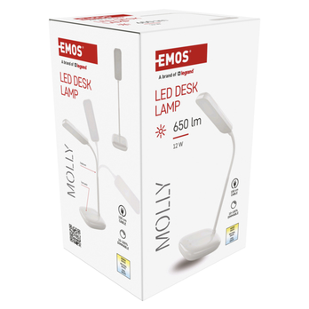 Stolní LED lampa MOLLY bílá 18