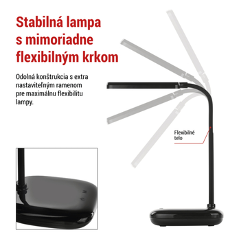 Stolní LED lampa MOLLY černá 10