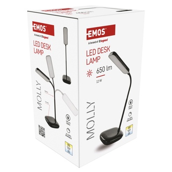Stolní LED lampa MOLLY černá 18