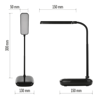 Stolní LED lampa MOLLY černá 21