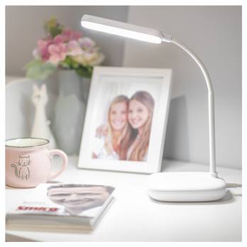Stolní LED lampa MOLLY bílá 1