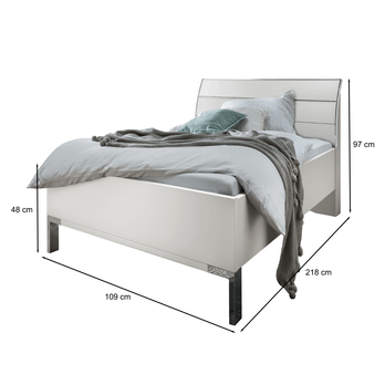 Postel MONACO I bílá, 100x200 cm 4