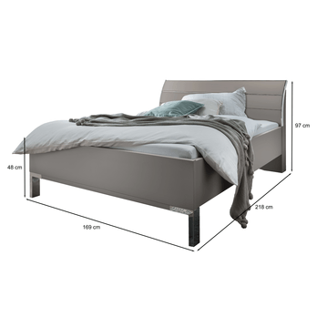 Postel MONACO II šedá, 160x200 cm 4