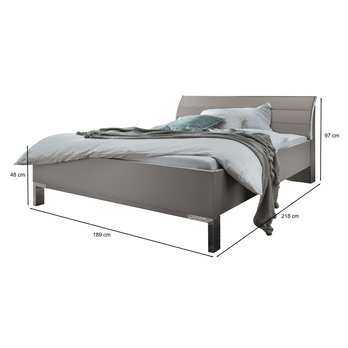 Postel MONACO II šedá, 180x200 cm 4