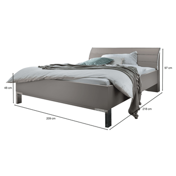 Postel MONACO II šedá, 200x200 cm 4