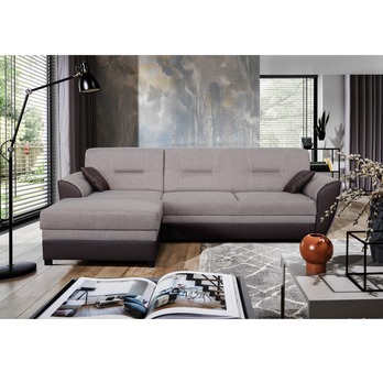 Sedací souprava MONACO LUX levá, hnědá 1