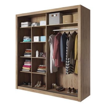 Šatní skříň MONICA dub shetland 3