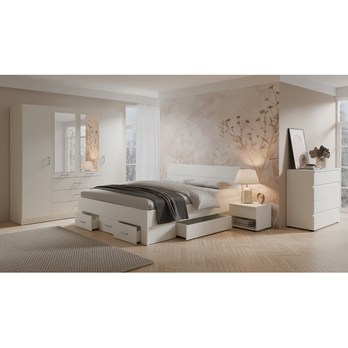 Postel MONS bílá, 180x200 cm 1