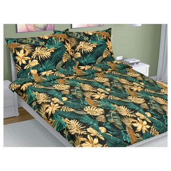 Povlečení MONSTERA ZELENÁ 70x90 a 140x200 cm 2